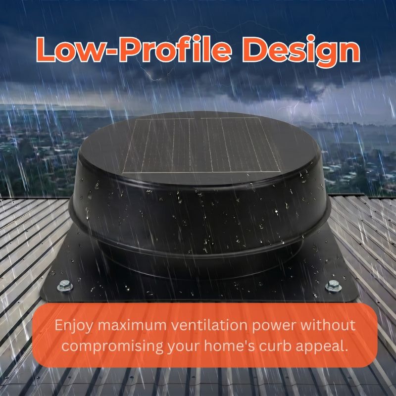 25W Solar Roof Vent Fan-12" - Image 2