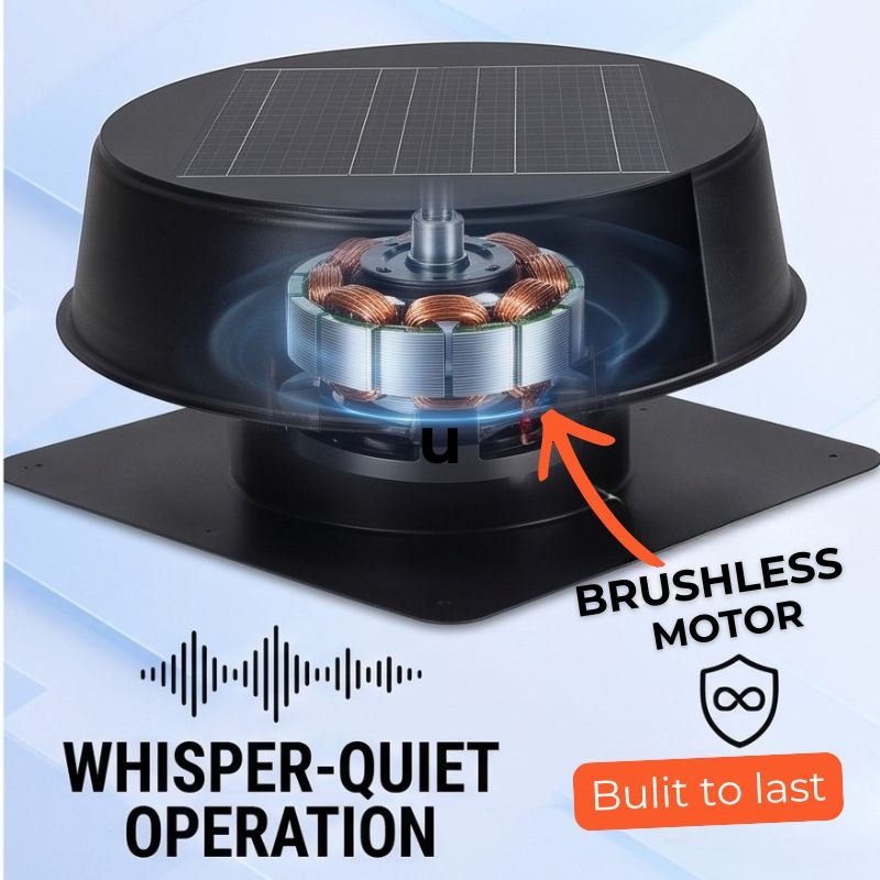 25W Solar Roof Vent Fan-12" - Image 3