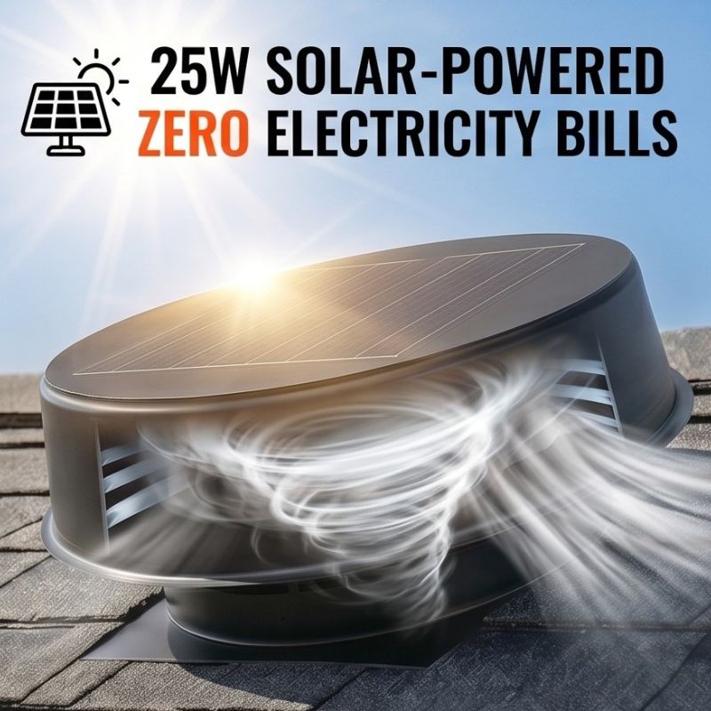 25W Solar Roof Vent Fan-12" - Image 4